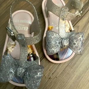 Mini Melissa Frozen Toddler Girls Sandles